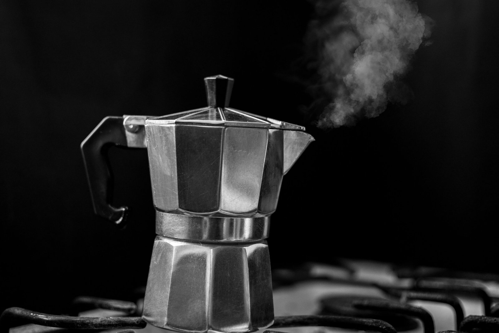 coffee boiling in moka pot