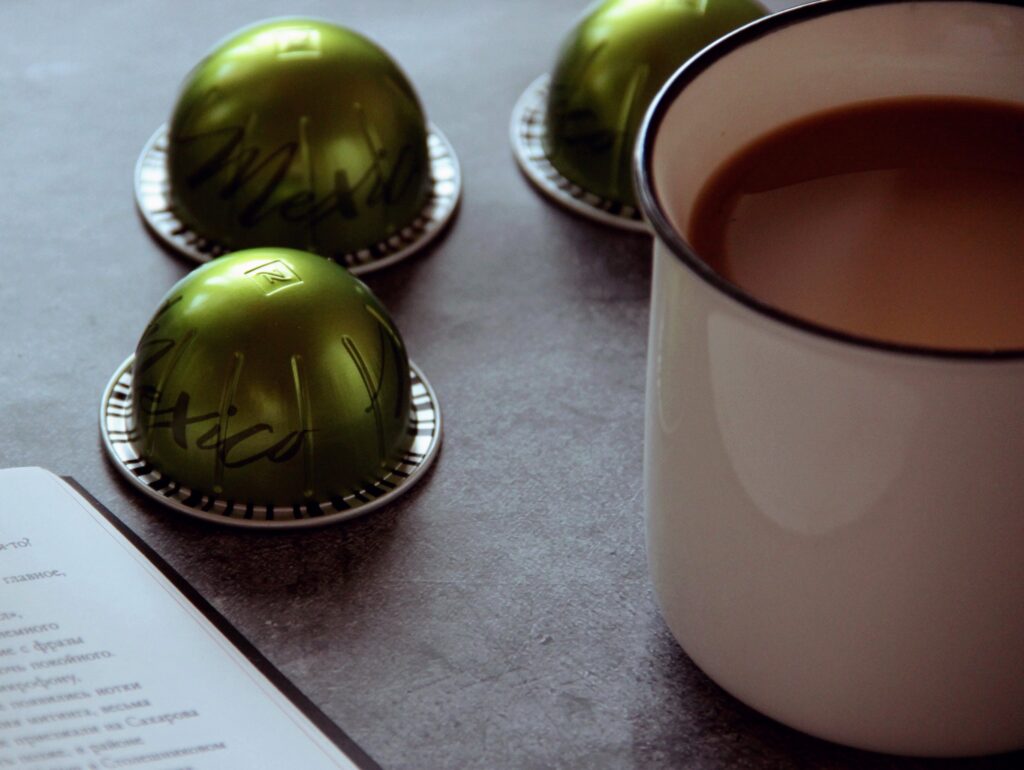 green 60mm coffee pods